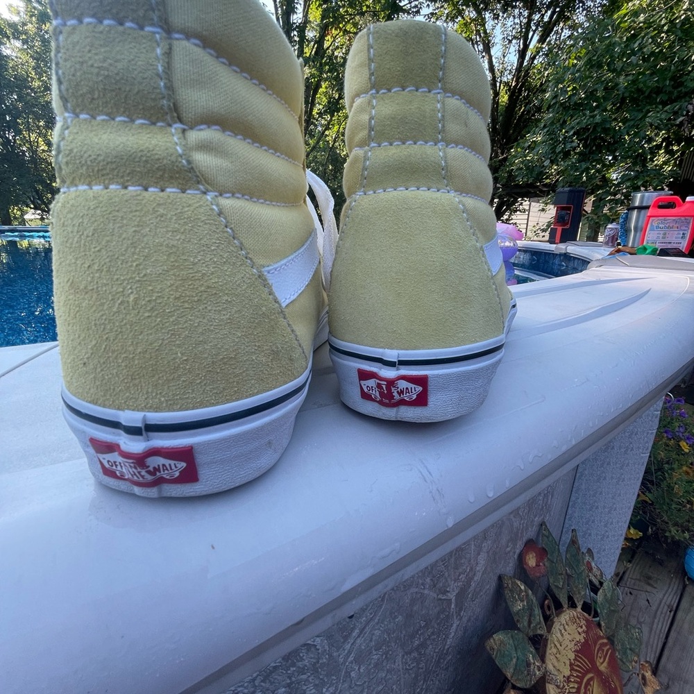 Vans Classic Yellow and White Sneakers - Picture 3 of 5